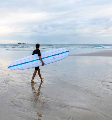 Boulevard Longboard - Blue Stripe 9.0 Surfboards